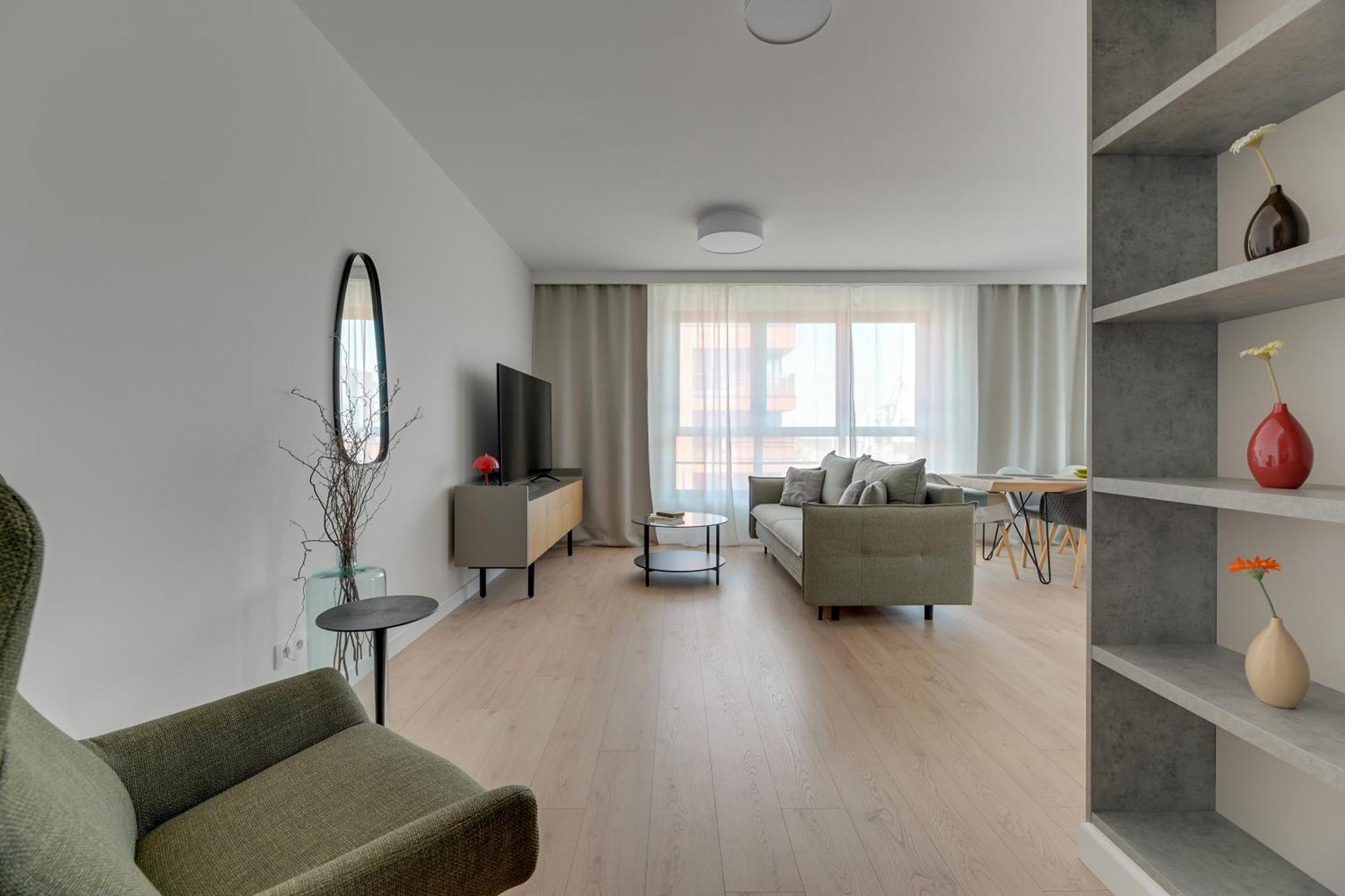 Doki Living - Foodhall & Parking By Downtown Apartments Гданск Екстериор снимка